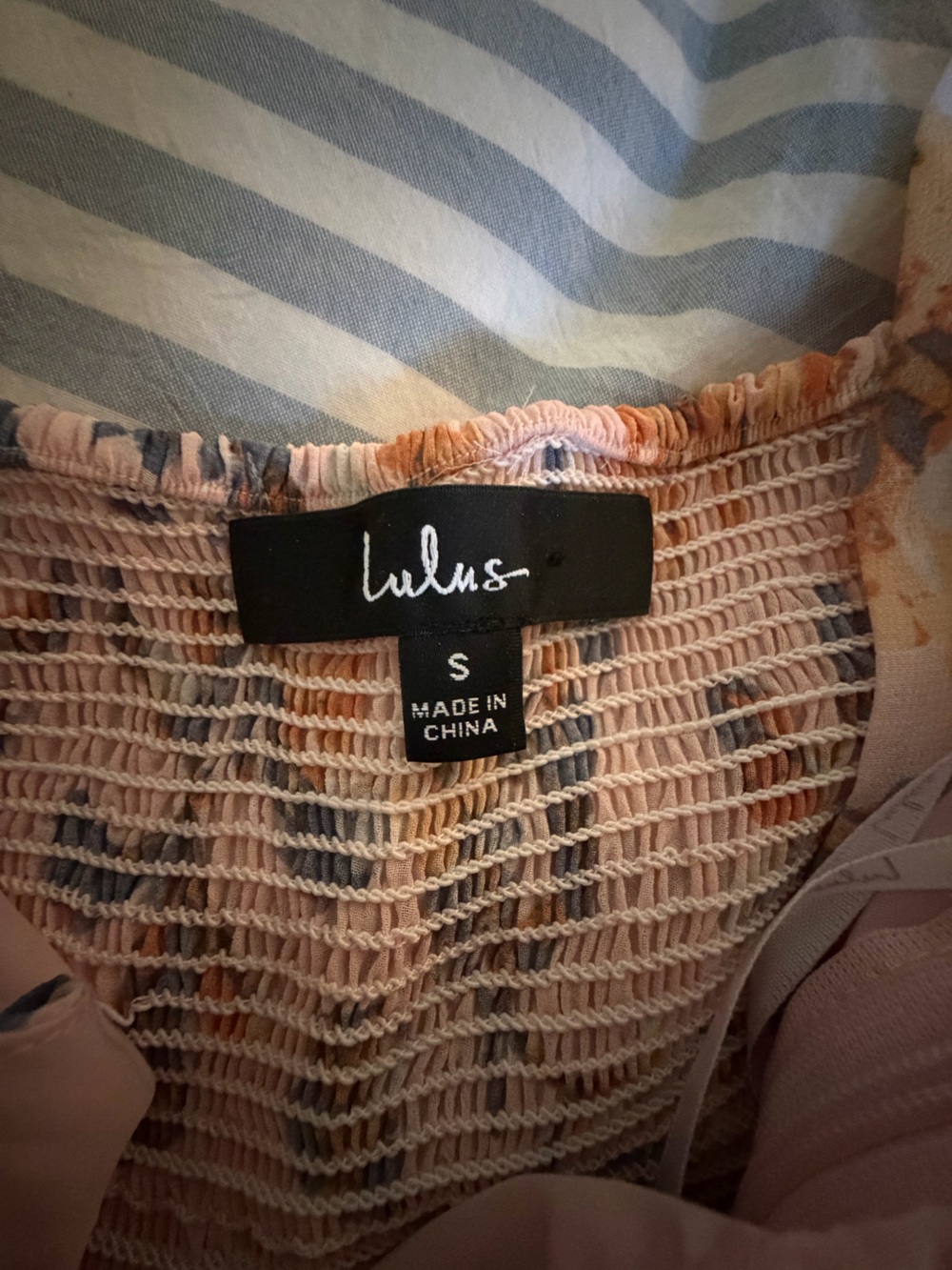Lulus Floral Tie-Shoulder Maxi Dress in Blush Pink - Picture 5 of 5
